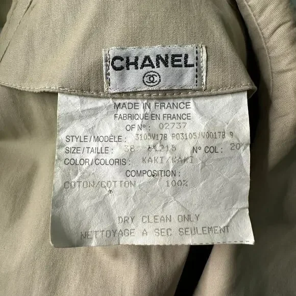 Chanel 1993 Vintage Trench Coat Size 38 - Picture 6 of 11